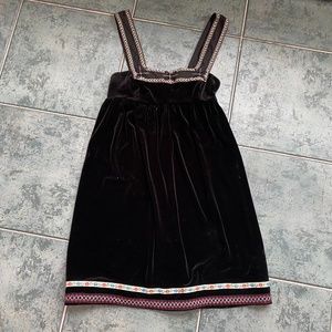 Free People Black Velvet Jumper